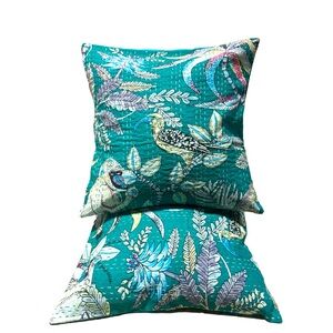 100 % Cotton Set of 2 Handmade High Quality Block Printed Throw P…